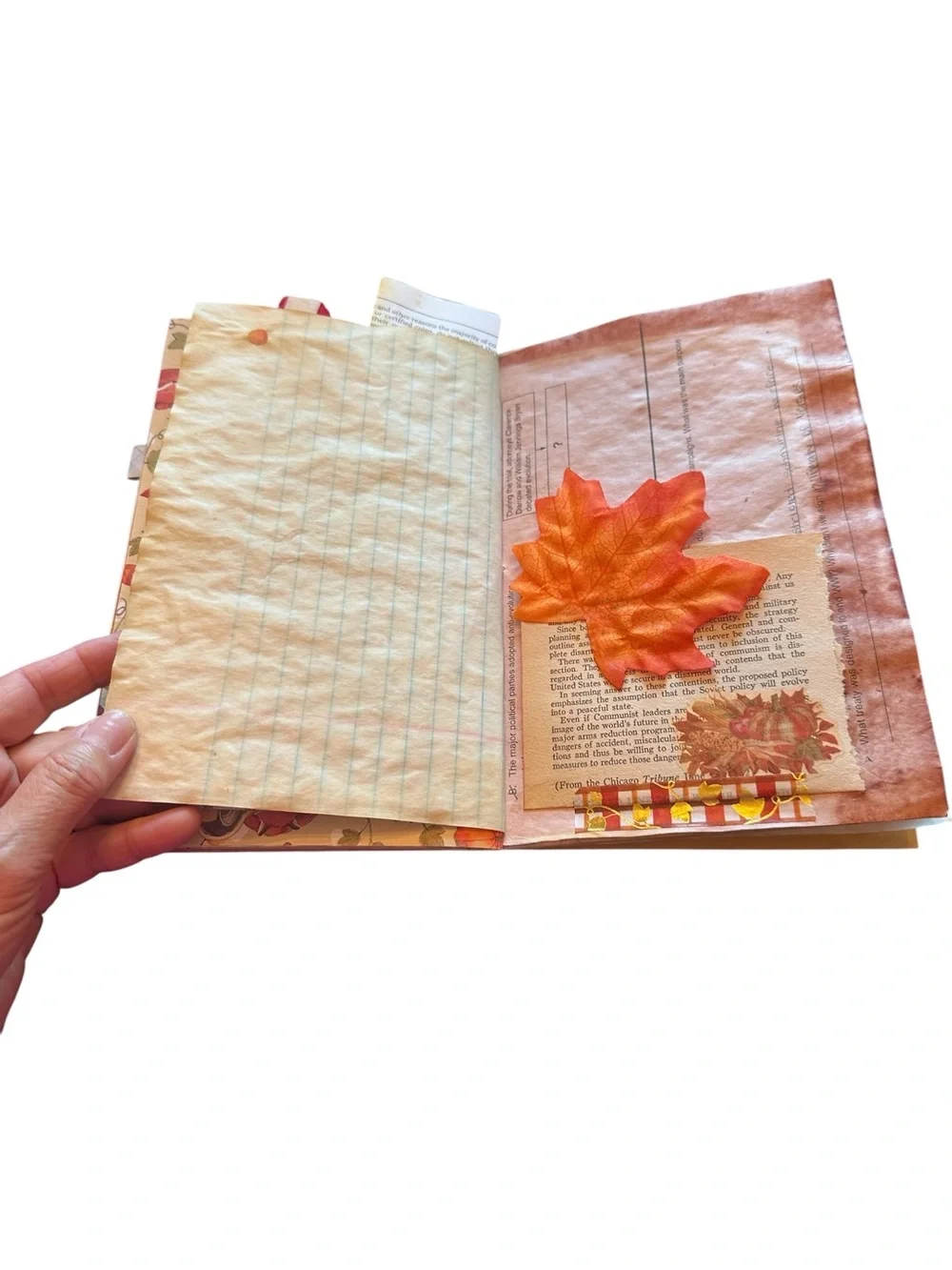 Handmade Junk Journal Fall Theme One of a Kind!